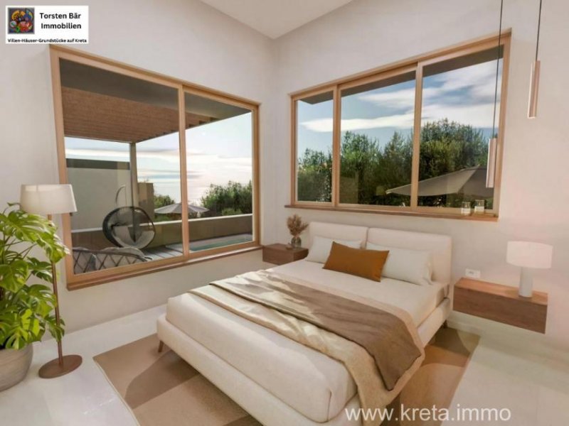 Klima Kreta, Klima Zwei moderne, komplett möblierte Villen 90 m²  Wfl Ein Zuhause für neue Geschichten Haus kaufen